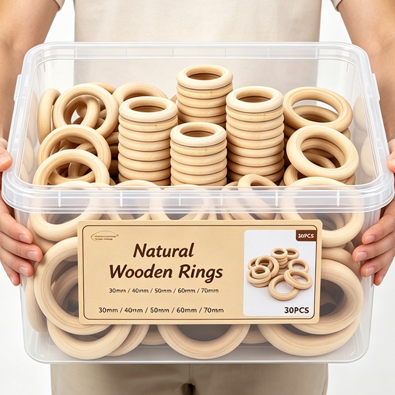 Wood Ring Blank - Anneaux en bois brut lisses et
